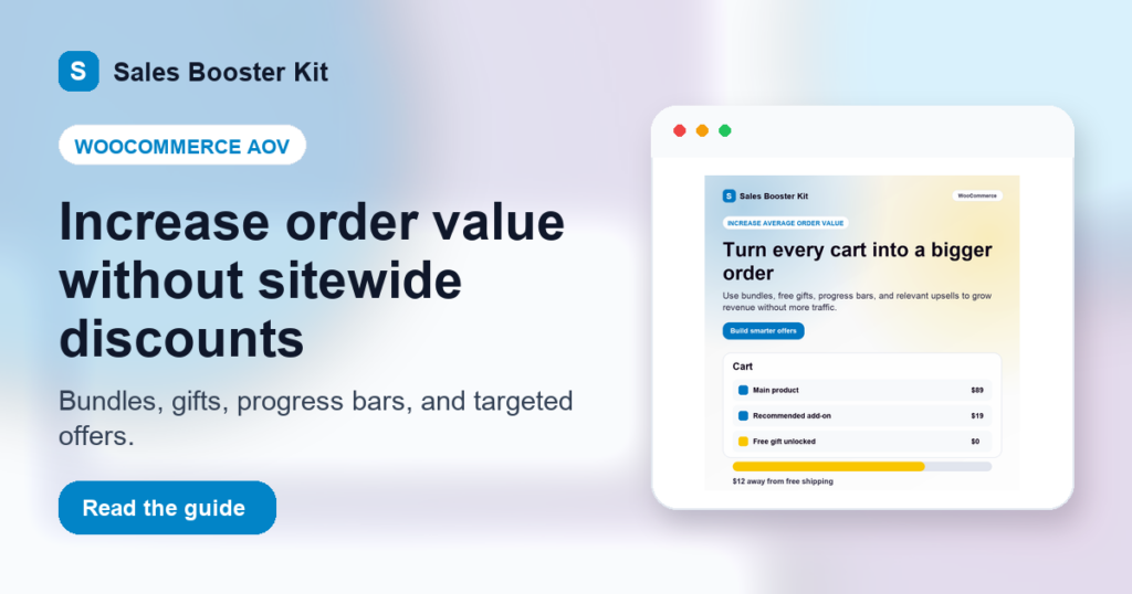 How to Increase Average Order Value in WooCommerce Without Sitewide Discounts