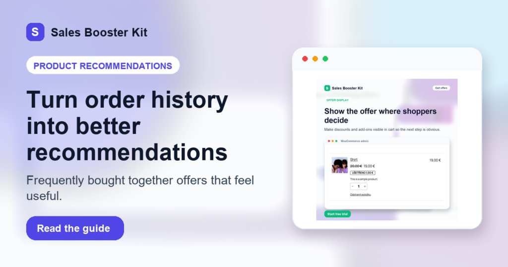 Frequently Bought Together for WooCommerce: Turn Order History into Better Product Recommendations