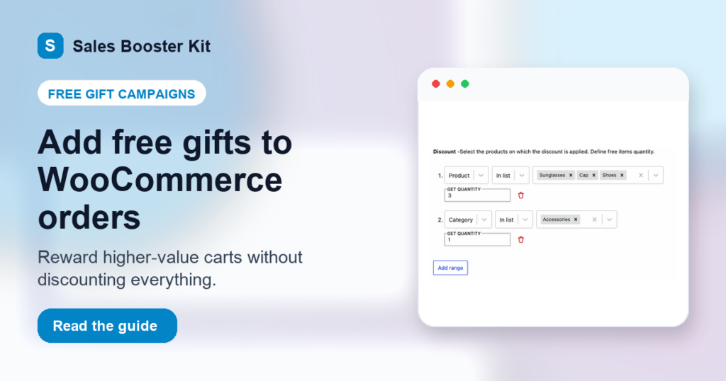 How to Add Free Gifts to WooCommerce Orders and Increase Cart Value