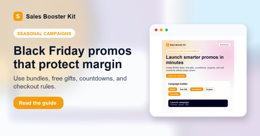 WooCommerce Black Friday Promotion Ideas That Protect Your Margin